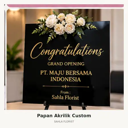 Papan Bunga Akrilik Palangkaraya Kota